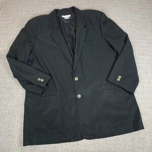 Axis Silk Blazer Mens Size X-LARGE Black Sports Coat Jacket
